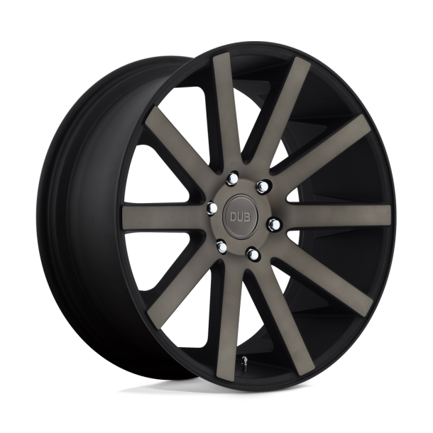 DUB S121 SHOT CALLA Matte Black Double Dark Tint 22X10.5 5X127 (BS 7.13) CB 71.50