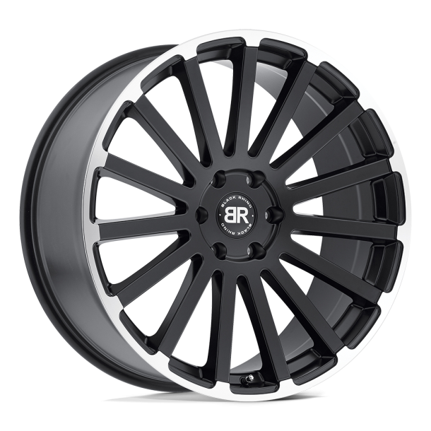 BLACK RHINO SPEAR Matte Black w/ Matte Machined Edge 20X9 5X127 (BS 6.18) CB 71.50