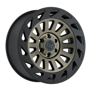 BLACK RHINO MADNESS Dark Tint Machine Face w/ Matte Black Lip 17X9 6X139.7 (BS 4.53) CB 112.10