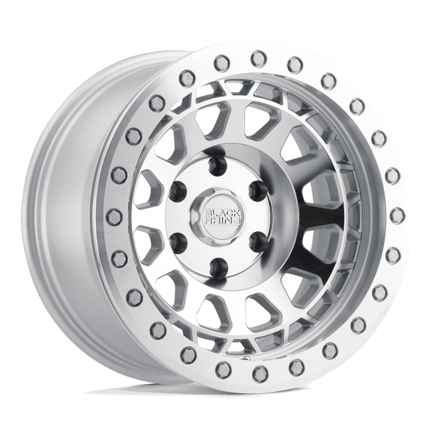 BLACK RHINO PRIMM Silver w/ Mirror Face & Machined Ring 20X9.5 6X139.7 (BS 5.72) CB 112.10