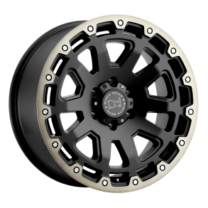 BLACK RHINO RAZORBACK Matte Black w/ Machined Dark Tint Lip 20X9 6X139.7 (BS 4.53) CB 112.10