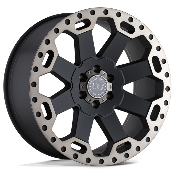 BLACK RHINO WARLORD Matte Black w/ Machined Dark Tint 17X9 8X170 (BS 4.53) CB 125.10