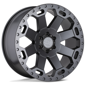 BLACK RHINO WARLORD Matte Gunmetal 18X9 8X180 (BS 4.53) CB 125.10