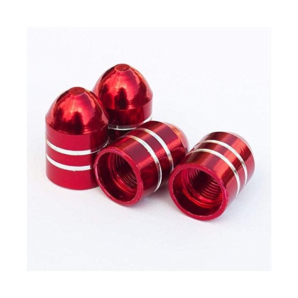 VALVE STEM CAPS  RED - 4 caps