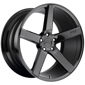 NICHE  M188 MILAN Gloss Black 2 ea 8.5x20  + 2 ea 10x20 5X114.3 ET 40  (  4 WHEELS ) NEW MUSTANG