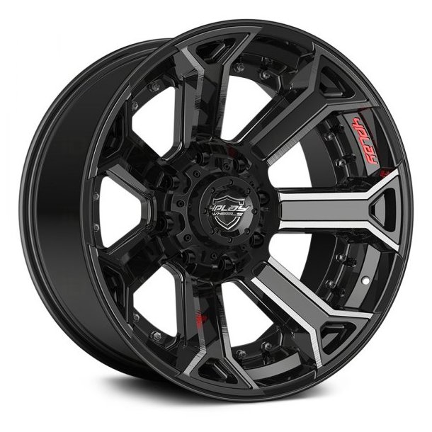 4PLAY 4P70 10x22 6x135 ET -18 BRUCHED / BLACK