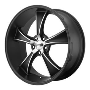 AMERICAN RACING VN805 Satin Black w/Machined  2 stk 9x22 32 72.6 + 2 stk 11x22 5x114.3 38 