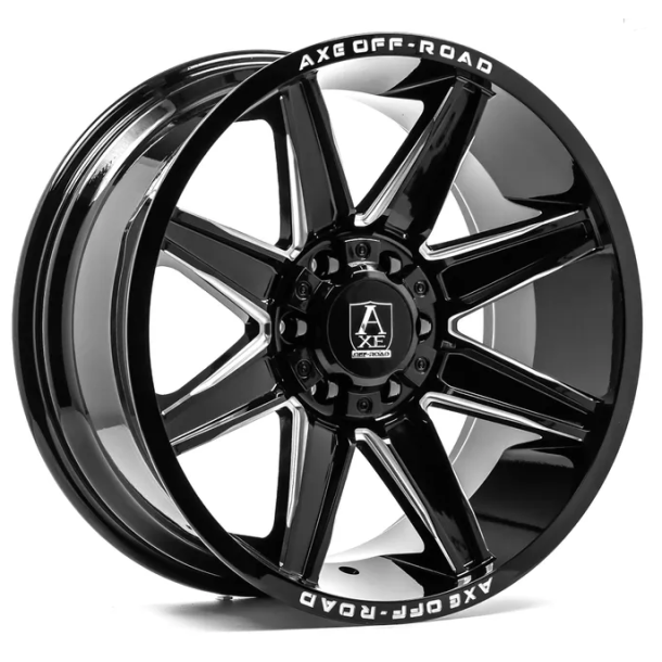 AXE ARTEMIS 10X20 ET -19 , 6X135 Glossblack Milled , CB 106,2
