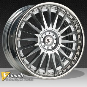 SCHMIDT CC-LINE 2P FLACHBETT Chrome 8,5X20 5X114.3 ET 35 Note: only 2 wheels in stock