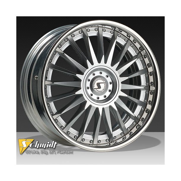 SCHMIDT CC-LINE 2P FLACHBETT Chrome 8,5X20 5X114.3 ET 35 Note: only 2 wheels in stock