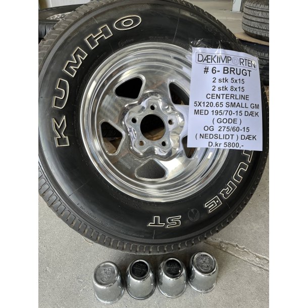 4 ea USED 15� centerline wheels 5x120.65 Small GM