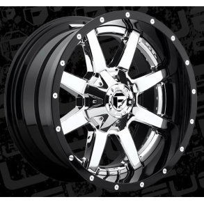 FUEL D260 MAVERICK Chrome Plated Gloss Black LIP 10x20 8x165.1 ET-19 BS 4.75