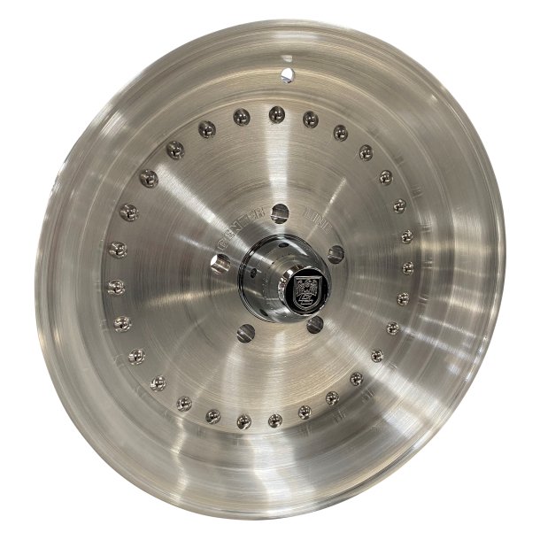 MUSCLE CAR DRAG V1  2 stk 7x15 + 2 stk 8x15 - 5x120.65  including 20 ea open end lug nuts ( NEW wheels � need a little polish )