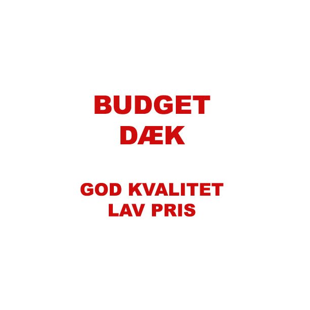 295/30-20 Budget dæk - God kvalitet sommerdæk - Radial Tires - Dækimporten v. Martin Boye