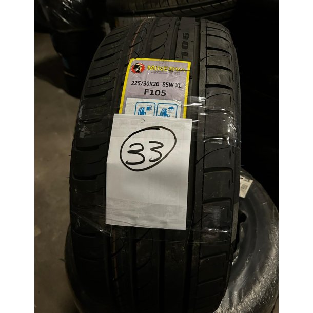 225/30-20 MINERVA F105, 2 stk  UGE 44-2019