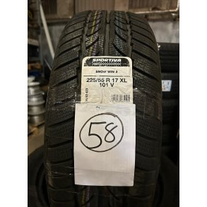 225/55-17 SPORTIVA WINTER, 2 stk, UGE 27-2017