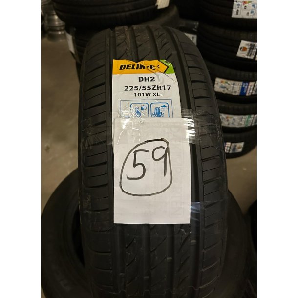 225/55-17 DELINTE DH2, 2 stk, UGE 47-2019
