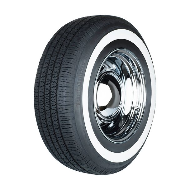 215/75-15 Kontio White Wall tire (40 mm)