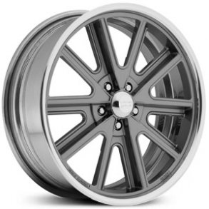 AMERICAN RACING SHELBY COBRA SL GRAY Mag Gray Center Polished Barrel 12x20 , ET=0, BS= min 4 max 10, 5x114.3