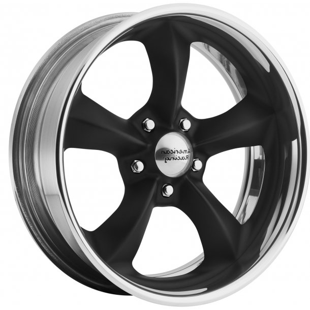 AMERICAN RACING TORQ THRUST SL BLACK Polished Barrel w/ Satin-Black Painted Center 7x18 , ET=0, BS= min 3.75 max 5.125, 5x127