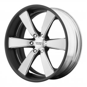 AMERICAN RACING SLATE Brushed/Milled Center w/ Matte Black Barrel 8.5x20 , ET=0, BS= min 5.75 max 5.75, 6x139.7