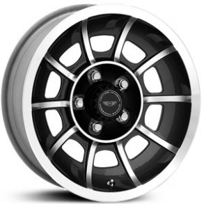 AMERICAN RACING VN47  VECTOR Satin Black Machined 7x15 , ET=0, BS=4.00, 5x114.3