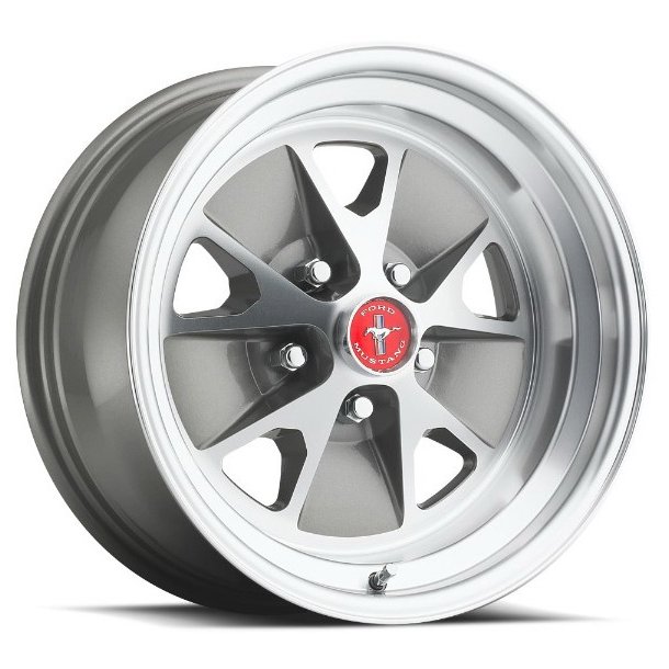 AMERICAN RETRO STYLED Grey /Polish 8x17 , ET=0, 5x114.3