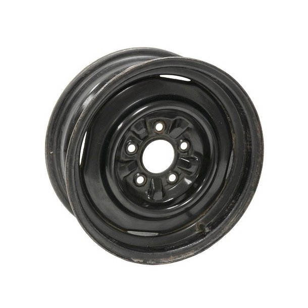 AMERICAN STEEL WHEEL 53-62 OE CORVETTE BLACK Black Primer 5x15 , ET=0, 5x120.65