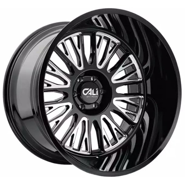 CALI-OFFROAD VERTEX Glossblack / Milled 10x20, ET=-25, CB=106, 6x139.7