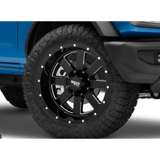 10x22 Moto Metal MO962  Glossblack / Milled med dk , TPMS sensorer og mtrikker