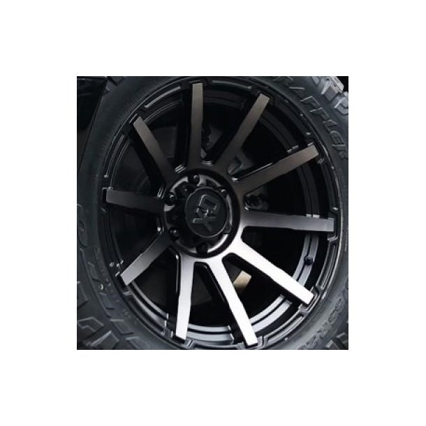 10x22 KMC XD847 Matteblack / Grey Tint med dk , TPMS sensorer og mtrikker