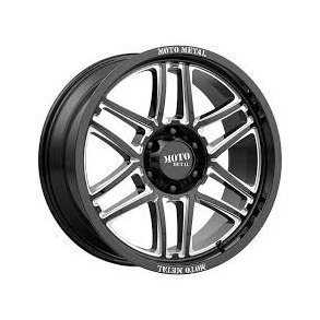 9x20 Moto Metal Mo992 Glossblack / Milled med dk , TPMS sensorer og mtrikker