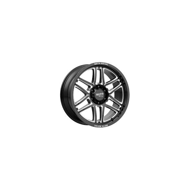 9x20 Moto Metal Mo992 Glossblack / Milled med dk , TPMS sensorer og mtrikker