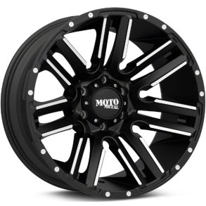 9x20 Moto Metal Mo978 Glossblack / Milled med dk , TPMS sensorer og mtrikker