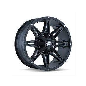 10x20 Mayhem Rampage Matteblack med dk , TPMS sensorer og mtrikker