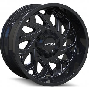 MAYHEM ESSEX GLOSSBLACK / MILLED SPOKE 9x20 ET=18, 8x165.1