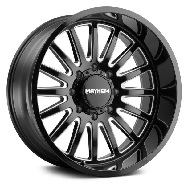 MAYHEM UTOPIA Glossblack / Milled 10x20, ET=-19, CB=106, 6x139.7