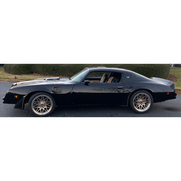 MUSCLE CAR SNOWFLAKE BLACK Painted /Polish Lip 9.5x19 , ET 9, 5x120.65