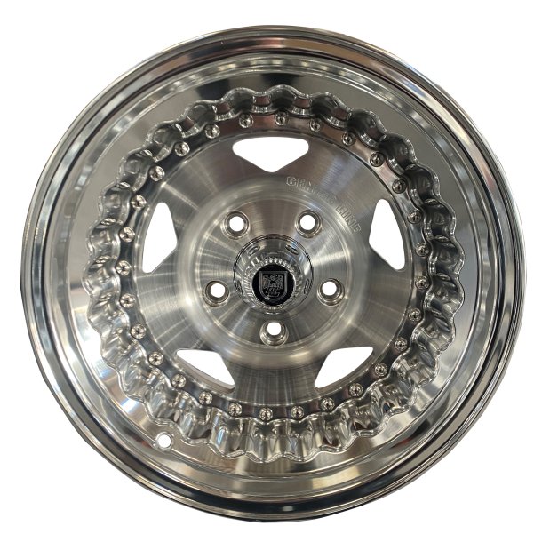 MUSCLE CAR CONVO BRUSHED FACE / MIRROR LIP 10x15 ET -12 5X114.3