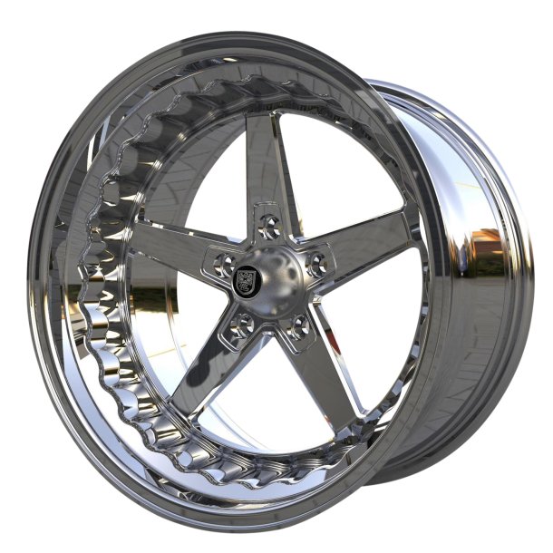 MUSCLE CAR RACEMASTER GLOSSBLACK / MILLED 8x18, ET 0, CB 83,2, 5x120,65