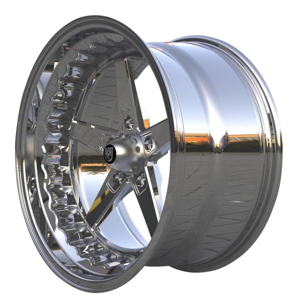 MUSCLE CAR RACEMASTER GLOSSBLACK / MILLED 8x18, ET 0, CB 83,2, 5x114,3