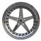 MUSCLE CAR RACEMASTER GLOSSBLACK / MILLED 8x18, ET 0, CB 83,2, 5x114,3