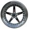 MUSCLE CAR RACEMASTER GLOSSBLACK / MILLED 8x18, ET 0, CB 83,2, 5x114,3