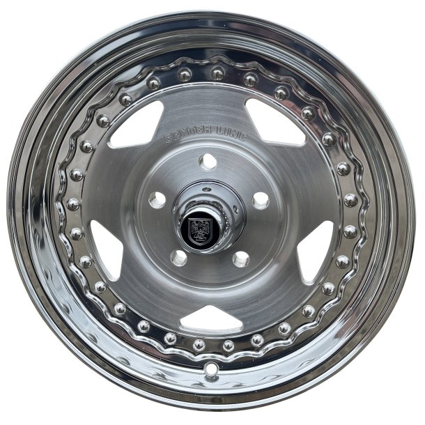 MUSCLE CAR CONVO BRUSHED FACE / MIRROR LIP 4x15 ET  19 5x114.3