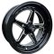 MUSCLE CAR RACEMASTER Glossblack / Milled 5.5x15, ET 0, 5x114.3
