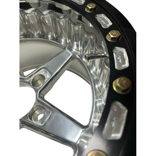 MUSCLE CAR RACEMASTER POLISH BEADLOCK 10x15, ET-12, Backspace 5