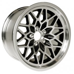 MUSCLE CAR SNOWFLAKE BLACK Painted /Polish Lip 9.5x19 , ET 9, 5x120.65