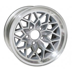 MUSCLE CAR SNOWFLAKE GREY Painted /Polish Lip 9x17 , ET 3, 5x120.65