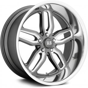 US MAGS U129 C-TEN Gd -Matte Gunmetal  8x18 med budget dk - 5x114.3