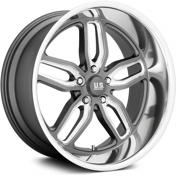 US MAGS U129 C-TEN Gd -Matte Gunmetal  8x18 med budget dk - 5x127